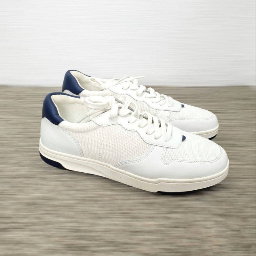 Madewell White and Blue Sneakers
